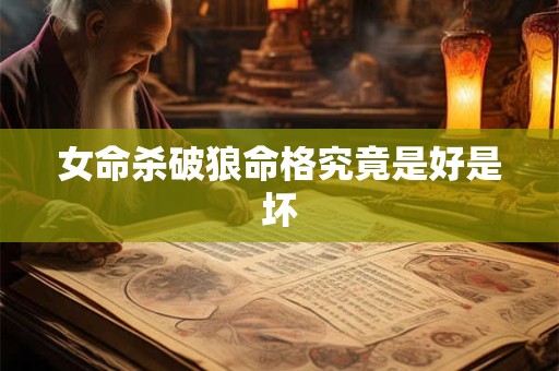 女命杀破狼命格究竟是好是坏