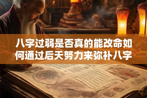 八字过弱是否真的能改命如何通过后天努力来弥补八字的不足