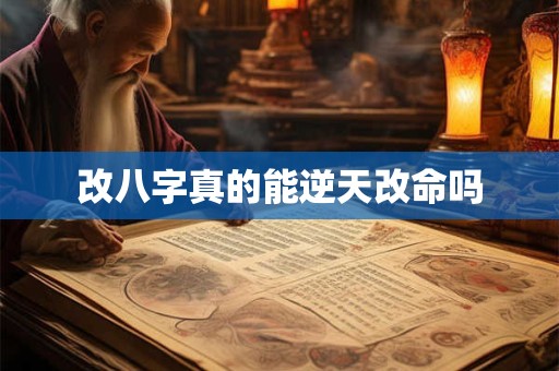 改八字真的能逆天改命吗