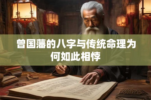曾国藩的八字与传统命理为何如此相悖