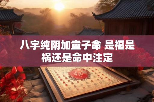 八字纯阴加童子命 是福是祸还是命中注定