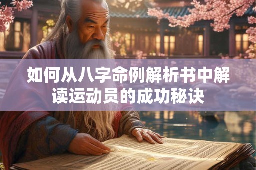 如何从八字命例解析书中解读运动员的成功秘诀