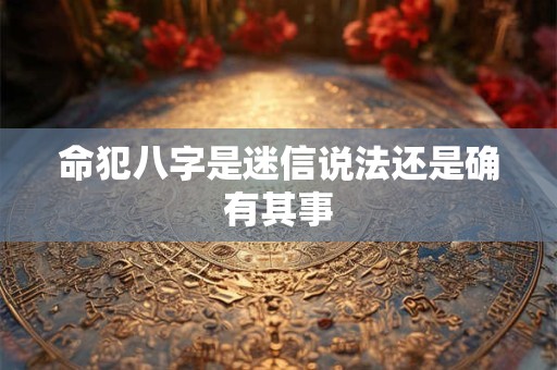 命犯八字是迷信说法还是确有其事 命犯八字是迷信说法还是确有其事