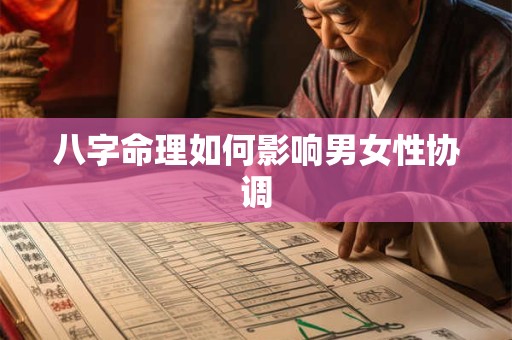 八字命理如何影响男女性协调