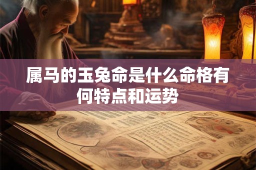 属马的玉兔命是什么命格有何特点和运势