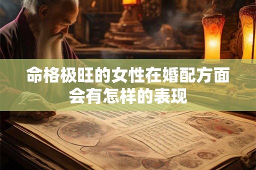 命格极旺的女性在婚配方面会有怎样的表现