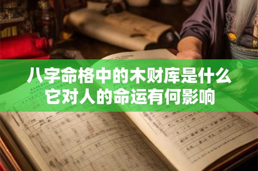 八字命格中的木财库是什么它对人的命运有何影响