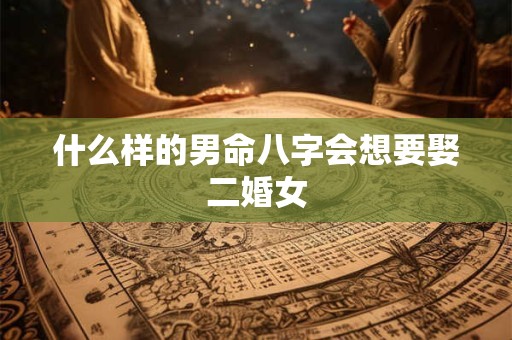 什么样的男命八字会想要娶二婚女