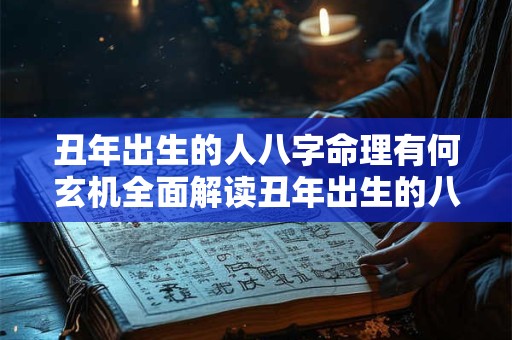 丑年出生的人八字命理有何玄机全面解读丑年出生的八字命理奥秘
