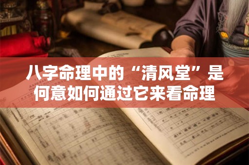 八字命理中的“清风堂”是何意如何通过它来看命理