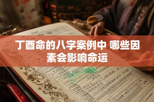 丁酉命的八字案例中 哪些因素会影响命运