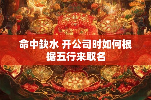 命中缺水 开公司时如何根据五行来取名