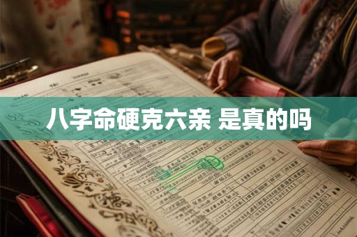 八字命硬克六亲 是真的吗
