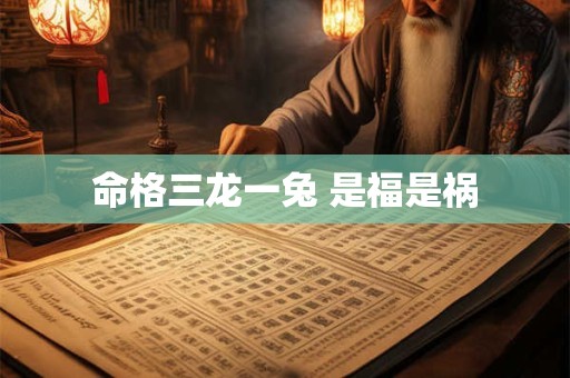 命格三龙一兔 是福是祸