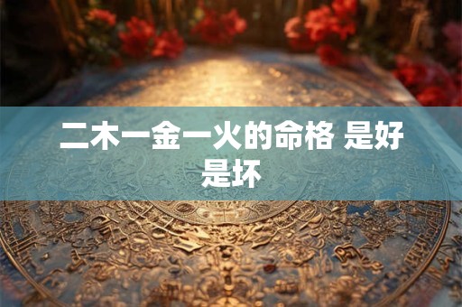 二木一金一火的命格 是好是坏
