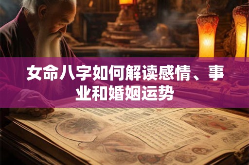 女命八字如何解读感情、事业和婚姻运势