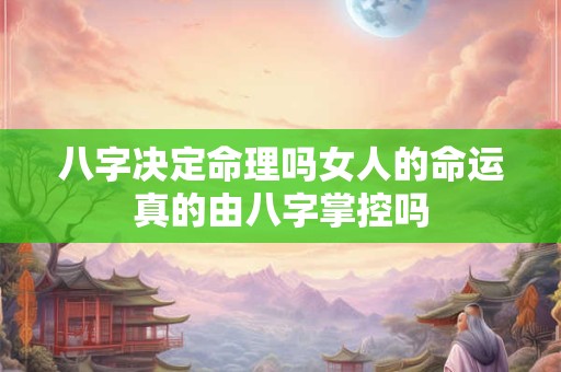 八字决定命理吗女人的命运真的由八字掌控吗