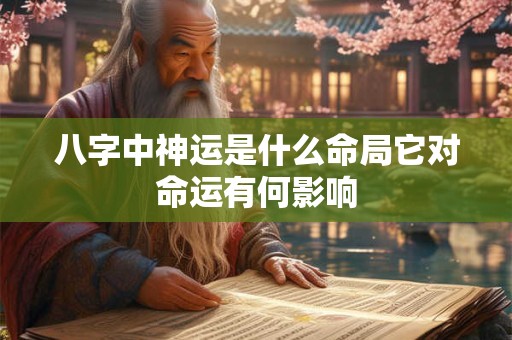 八字中神运是什么命局它对命运有何影响