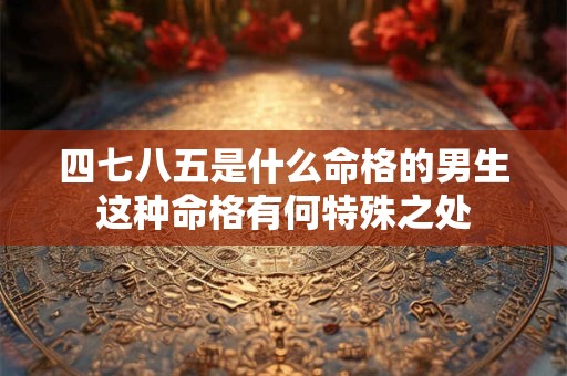 四七八五是什么命格的男生这种命格有何特殊之处
