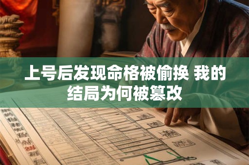 上号后发现命格被偷换 我的结局为何被篡改