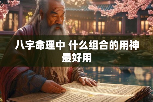 八字命理中 什么组合的用神最好用