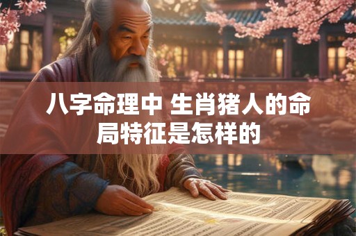 八字命理中 生肖猪人的命局特征是怎样的