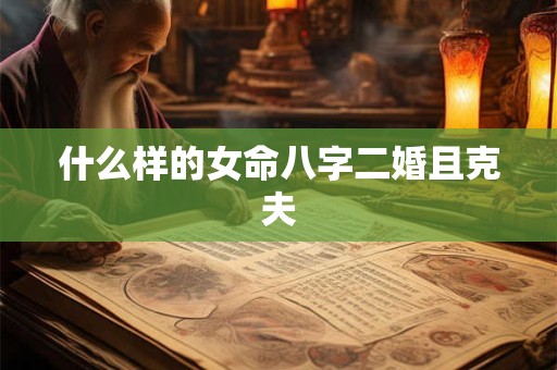 什么样的女命八字二婚且克夫