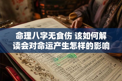 命理八字无食伤 该如何解读会对命运产生怎样的影响