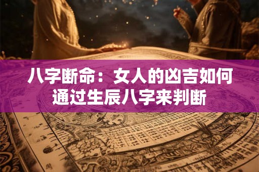 八字断命：女人的凶吉如何通过生辰八字来判断
