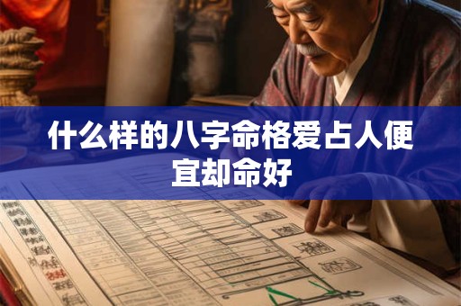 什么样的八字命格爱占人便宜却命好