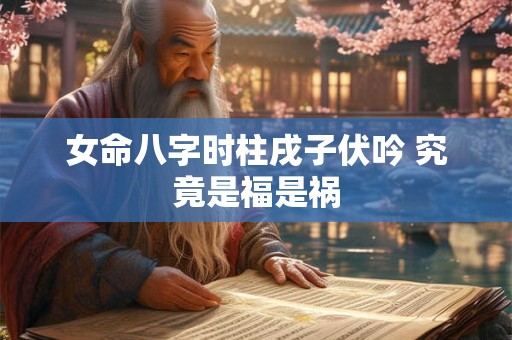 女命八字时柱戌子伏吟 究竟是福是祸