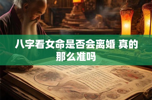 八字看女命是否会离婚 真的那么准吗