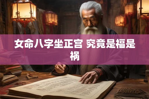 女命八字坐正宫 究竟是福是祸