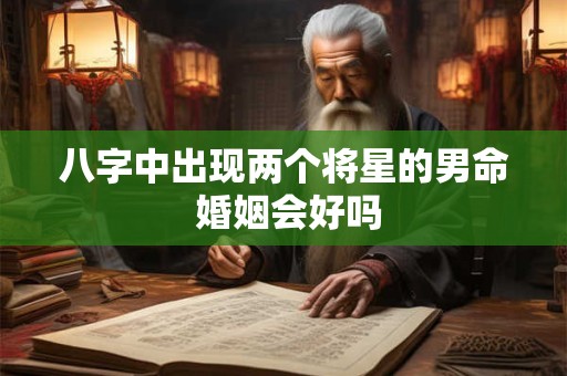 八字中出现两个将星的男命 婚姻会好吗