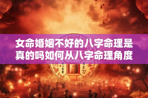 女命婚姻不好的八字命理是真的吗如何从八字命理角度解读