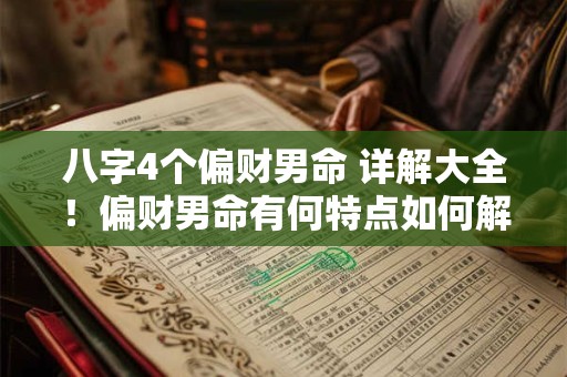八字4个偏财男命 详解大全！偏财男命有何特点如何解读