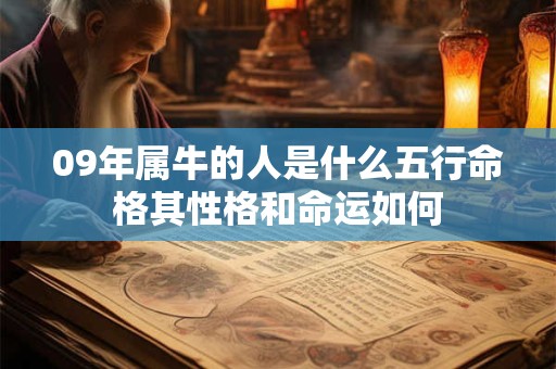 09年属牛的人是什么五行命格其性格和命运如何