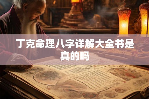 丁克命理八字详解大全书是真的吗