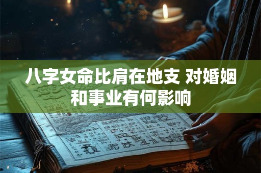 八字女命比肩在地支 对婚姻和事业有何影响