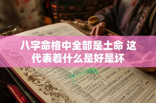 八字命格中全部是土命 这代表着什么是好是坏