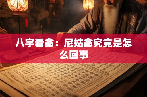 八字看命：尼姑命究竟是怎么回事