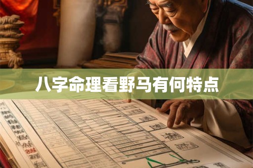 八字命理看野马有何特点