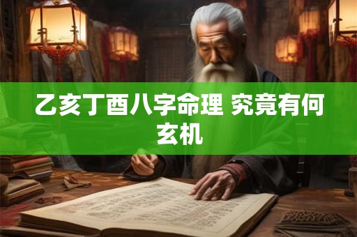乙亥丁酉八字命理 究竟有何玄机