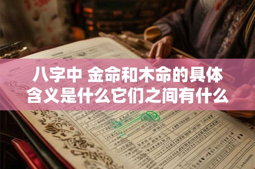 八字中 金命和木命的具体含义是什么它们之间有什么关系