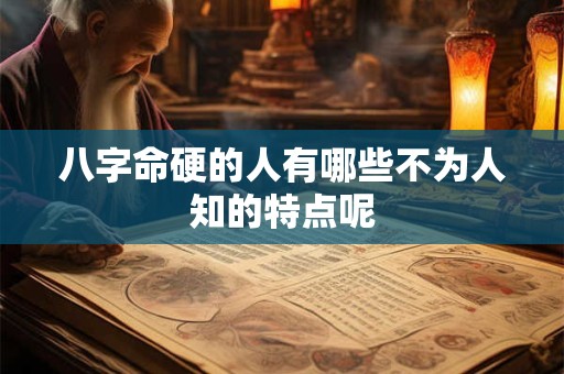 八字命硬的人有哪些不为人知的特点呢