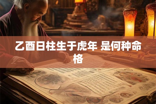乙酉日柱生于虎年 是何种命格