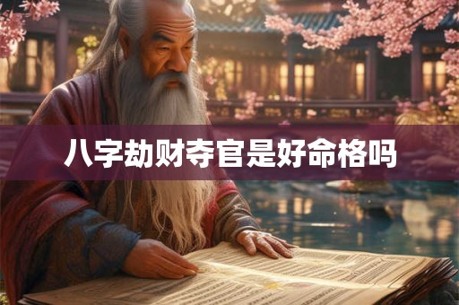 八字劫财夺官是好命格吗