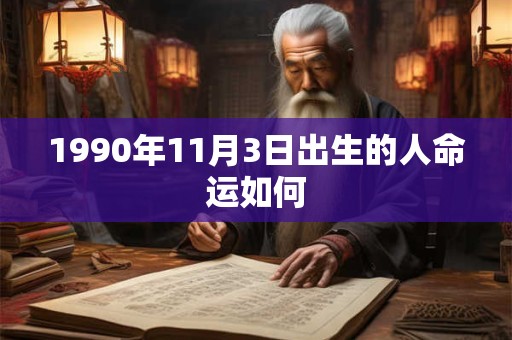 1990年11月3日出生的人命运如何