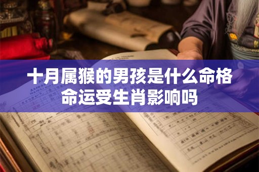 十月属猴的男孩是什么命格命运受生肖影响吗