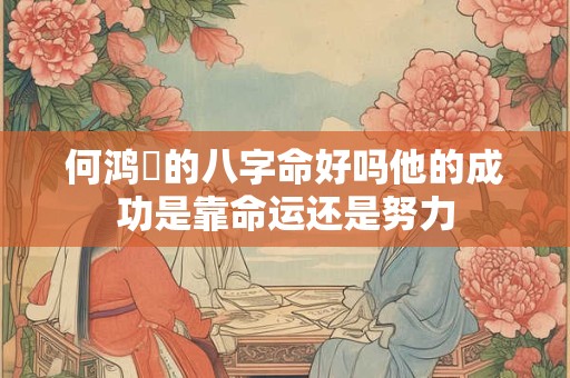 何鸿燊的八字命好吗他的成功是靠命运还是努力